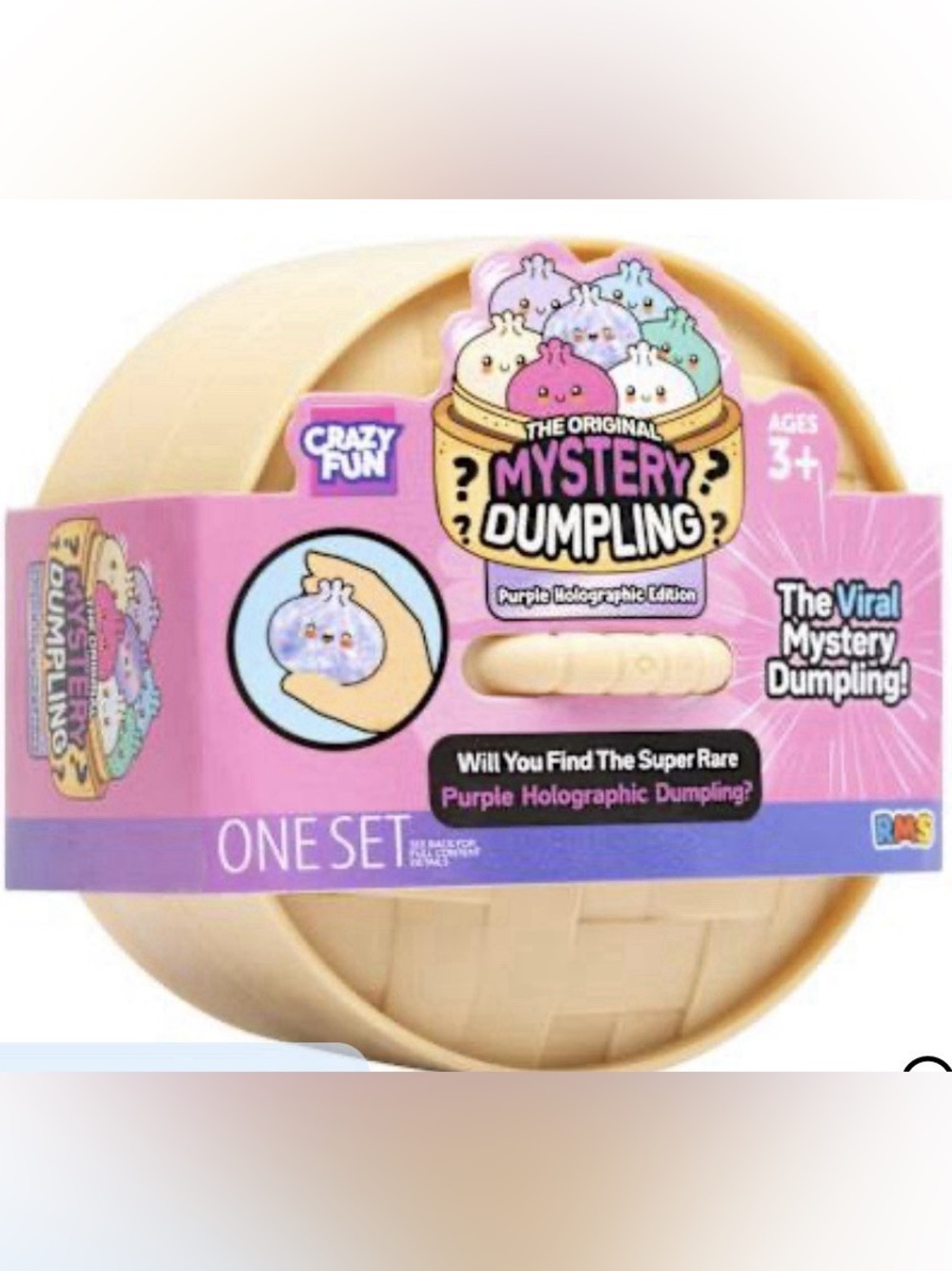 RMS | Squishy Bun Holographic Mystery Squishy "Dumpling" Confirmed Mystery Box